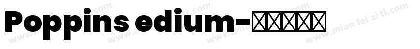 Poppins edium字体转换
